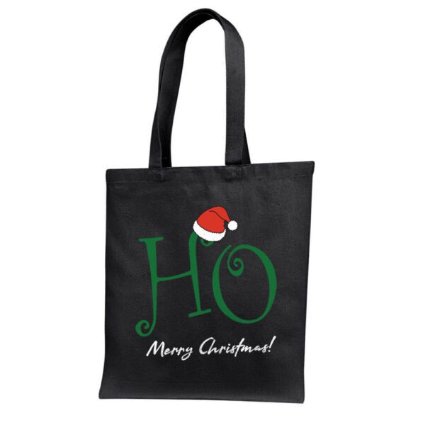 13. Black Custom Christmas Tote