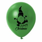 13. Custom Gnome Christmas Balloons - Green