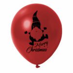 13. Custom Gnome Christmas Balloons - Red