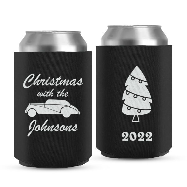 13. Customized New Christmas Koozies - Black