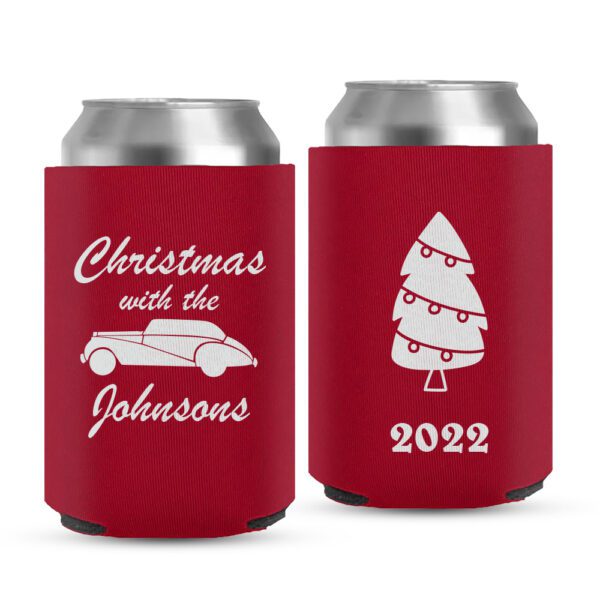 13. Customized New Christmas Koozies - Red