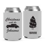 13. Customized New Christmas Koozies - White