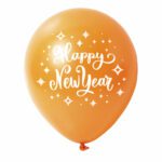 13. Latex Custom Balloons New Year - Orange