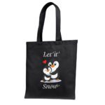 14. Cute Christmas Custom Tote bag - Black