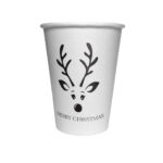 14. Merry Christmas 12oz Custom Paper Cups