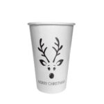 14. Merry Christmas 16oz Custom Paper Cups