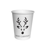 14. Merry Christmas 8oz Custom Paper Cups