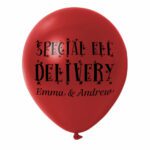 14. Red Custom Christmas Balloons with Name