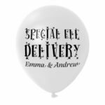 14. White Custom Christmas Balloons with Name