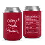 15 - Christmas Koozies quotes - red