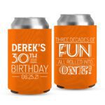 15. Custom Birthday Coolers - Orange