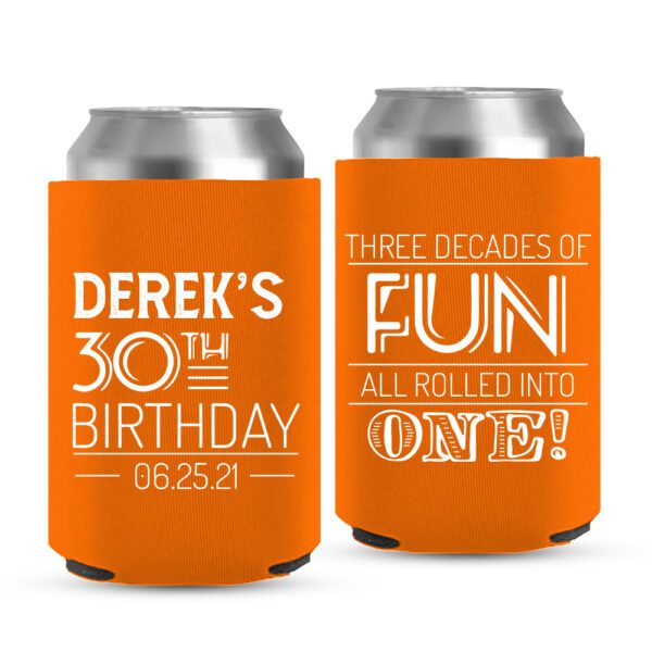 15. Custom Birthday Coolers - Orange