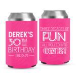15. Custom Birthday Coolers - Pink