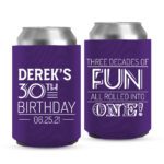 15. Custom Birthday Coolers - Purple