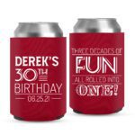 15. Custom Birthday Coolers - Red