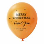 15. Customized Name Christmas Balloons - Orange