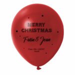 15. Customized Name Christmas Balloons - Red