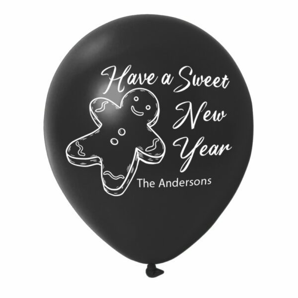 16.-Sweet New Year Balloons-Black