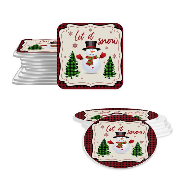 17. Featured Customized Christmas Coaster Full Color