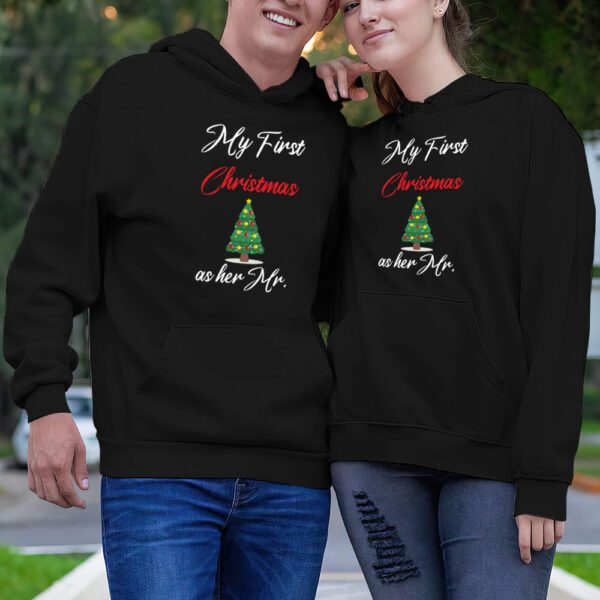 17. Personalized Christmas Hoodies For Couples