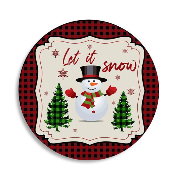 17. Round Customized Christmas Coaster Full Color