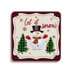 17. Square Customized Christmas Coaster Full Color