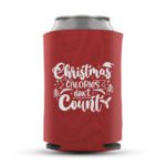 18. Personalized Christmas Koozies - Red