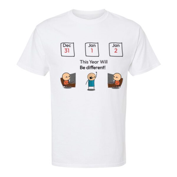 19. Custom Funny T-shirts For New Year - White