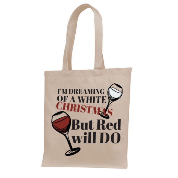 19. Natural Funny Christmas Tote Bags