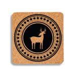 2. Christmas Coasters Cork and Square