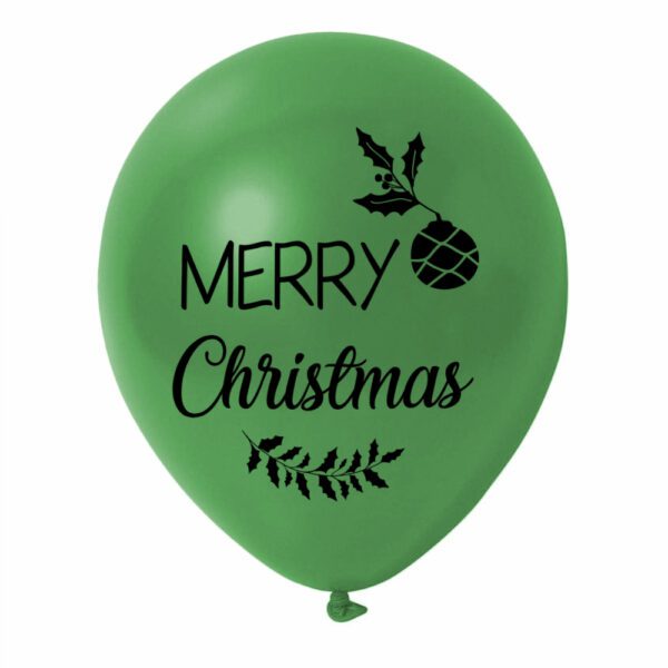 2. Custom Christmas Balloons - Green