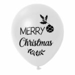 2. Custom Christmas Balloons - White