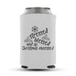 2. New Custom Christmas Koozies - White