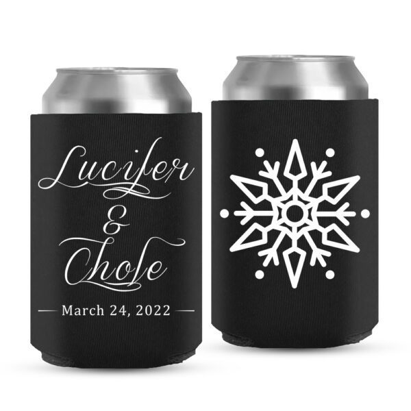 2. Wedding Koozies For Christmas - Black