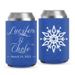2. Wedding Koozies For Christmas - Blue