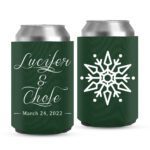 2. Wedding Koozies For Christmas - Green