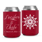 2. Wedding Koozies For Christmas - Red