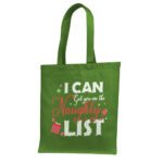 20. Green Custom Tote Bag For Christmas