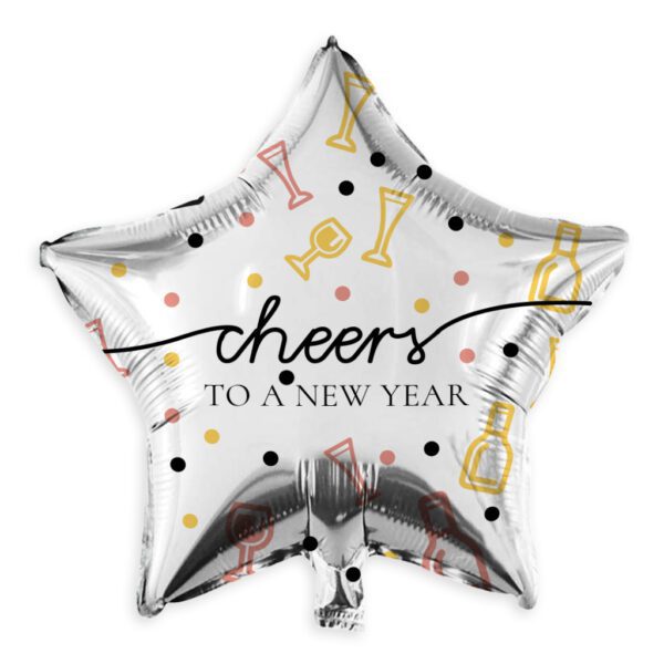 20. New Year Balloons For Celebration - Star