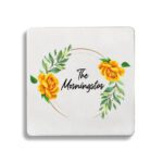 21. Christmas Coaster with Customized Name - Square