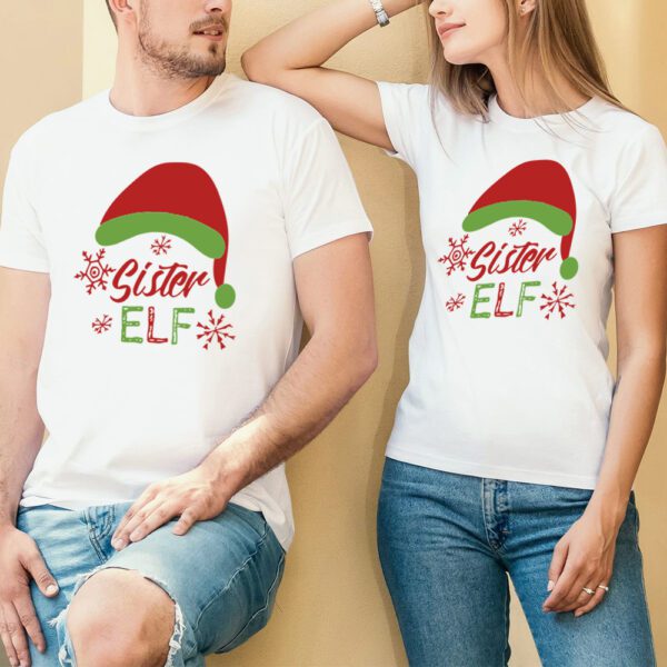 22. Cute Custom Christmas T-shirt For Couple