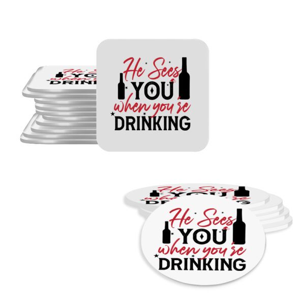 22. Featured Funny Custom Christmas Coaster