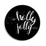 26-holly jolly christmas coasters-round pulp