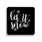 26. Personalized Square Christmas Coasters