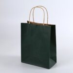 3 - custom paper bags-dark Green