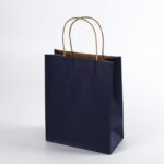 3 - custom paper bags-navy blue