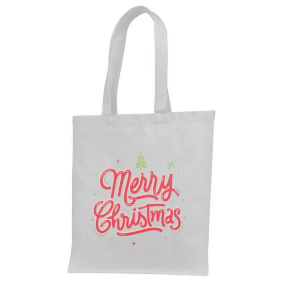 3. Christmas Tote Bags - White