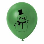 3. Custom Artwork Christmas Balloons - Green