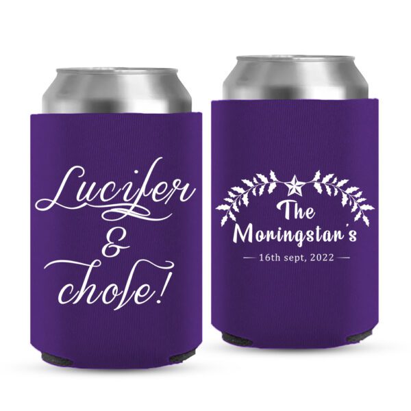 3. Purple - Wedding Koozies Christmas