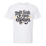 30. White Custom Text Christmas T-shirts
